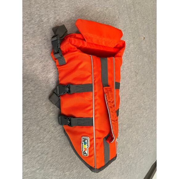Outward Hound Granby RipStop Dog Life Jacket Small Bright Orange pfd boating - Picture 1 of 4